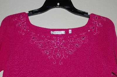+MBADG #18-157  "Felicity Fancy Hot Pink Beaded Sweater"