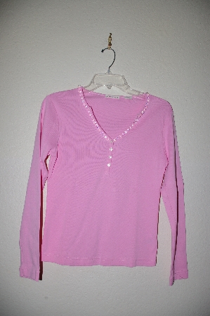 +MBADG #18-186  "Pink One Of A Kind Hand Beaded Top"