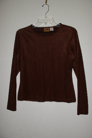 +MBADG #52-379  "Tsunami Brown Stretch Top"