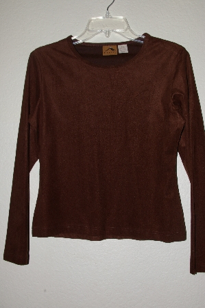 +MBADG #52-379  "Tsunami Brown Stretch Top"
