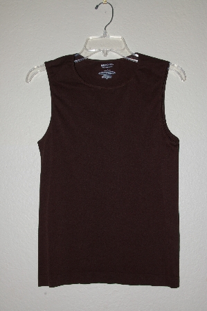+MBADG  #52-349  "Merona Brown Stretch Sleeveless Top"