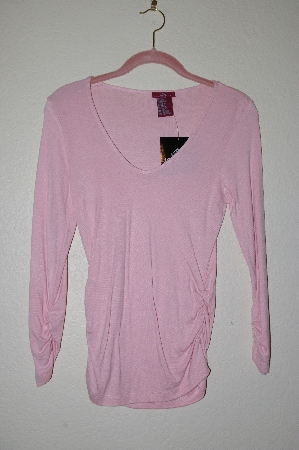 +MBADG #52-283  "Jordache True Pink Ruched Top"