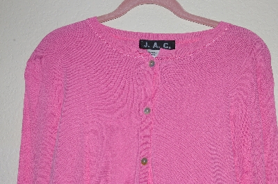 +MBADG #52-277  "J.A.C. Pink Button Front Cardigan"