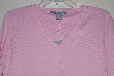 +MBADG #52-158  "Carroll Reed Pink Stretch V-Neck Top"