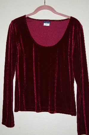 +MBADG #52-119 "Boston Proper Red Velvet Pullover Top"