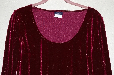 +MBADG #52-119 "Boston Proper Red Velvet Pullover Top"