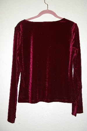 +MBADG #52-119 "Boston Proper Red Velvet Pullover Top"