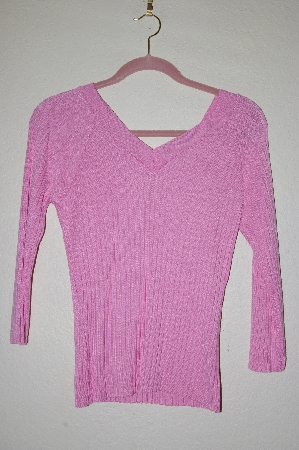 +MBADG #52-078  "Chadwicks Pink Stretch Knit Sweater"