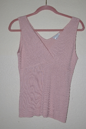 +MBADG #52-074  "Fancy Designer Pink Knit Crossover Shell"