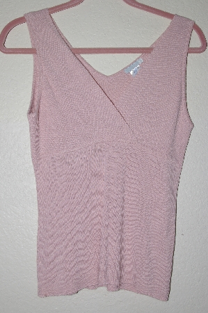 +MBADG #52-074  "Fancy Designer Pink Knit Crossover Shell"