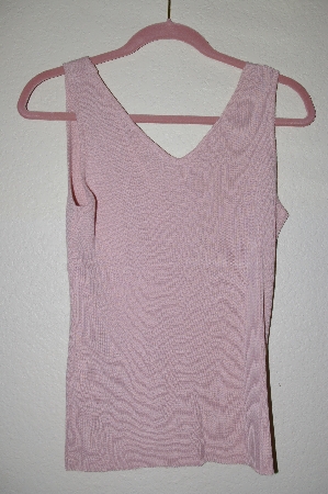 +MBADG #52-074  "Fancy Designer Pink Knit Crossover Shell"