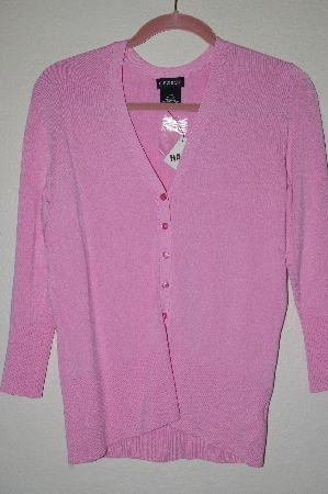 +MBADG #52-070  "George Pink Knit Button Front Cardigan"