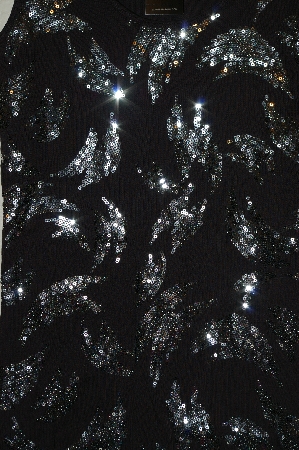 +MBADG #31-037  "Express Fancy Black Sequined Tank"