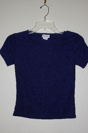 +MBADG #31-175  "La Fete USA Blue Stretch Top"
