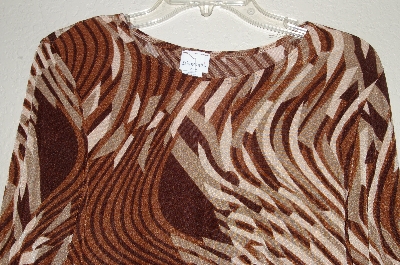 +MBADG #31-237  "Diamond's USA Francy Brown Stretch Top"