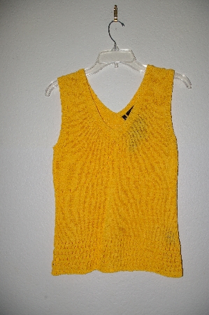 +MBADG #31-316  "Etoile Fancy Orange Crochet Tank"