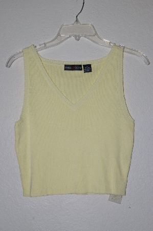 +MBADG #31-265  "Jaime Scott Light Yellow Knit Short Tank"