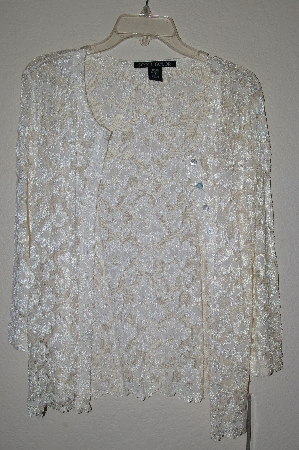 +MBADG #31-342  "Scott Taylor Fancy Yellow Lace Cardigan"