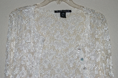 +MBADG #31-342  "Scott Taylor Fancy Yellow Lace Cardigan"