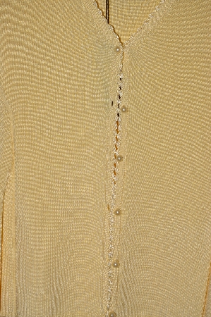 +MBADG #31-324  "Belldini Fancy Yellow Knit Cardigan"