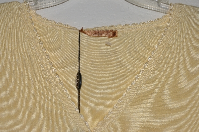 +MBADG #31-324  "Belldini Fancy Yellow Knit Cardigan"