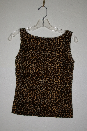 +MBADG #31-382  "Timing Fancy Animal Print Velvet Tank"