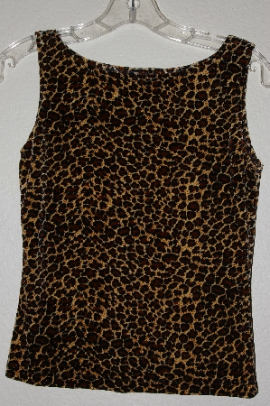 +MBADG #31-382  "Timing Fancy Animal Print Velvet Tank"