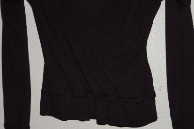 +MBADG #31-452  "Boston Proper Black Cross Over Stretch Top"
