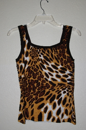 +MBADG #3-032  "Fontana Fancy Animal Print Embelished Tank"