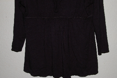 +MBADG #28-544 "Boston Proper Fancy Neck Black Stretch Top"
