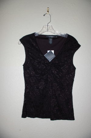 +MBADG #28-418  "Rampage Black Lace Stretch Top"
