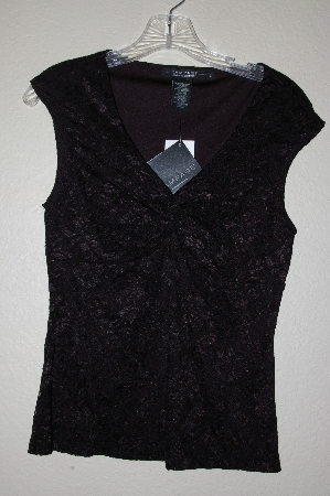 +MBADG #28-418  "Rampage Black Lace Stretch Top"