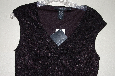 +MBADG #28-418  "Rampage Black Lace Stretch Top"