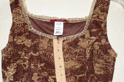 +MBADG #28-450  "Silvergate Fancy Brown Lace Tank"