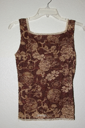 +MBADG #28-450  "Silvergate Fancy Brown Lace Tank"
