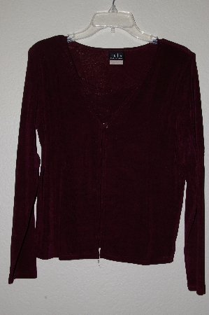 +MBADG #26-048  "JKLA California Purple Stretch Cardigan With Attached Tank"