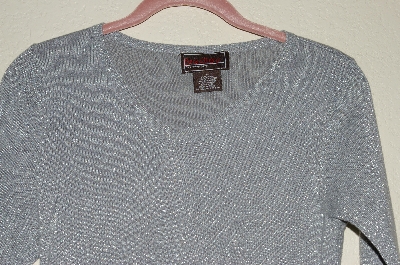 +MBADG #26-051  "Bradley By Bardley Bayou Silver Silk/Cashmere Blend Sweater"