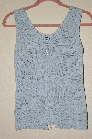 +MBADG #26-065  "Q Point Fancy Blue Knit Tank"