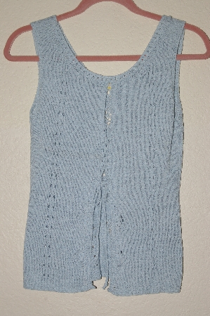 +MBADG #26-065  "Q Point Fancy Blue Knit Tank"