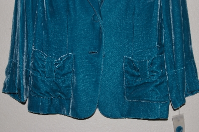 +MBADG #11-109  "Boston Proper Fancy Green Velvet Jacket"