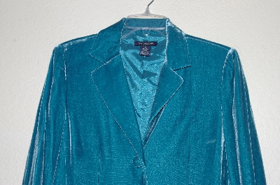 +MBADG #11-109  "Boston Proper Fancy Green Velvet Jacket"