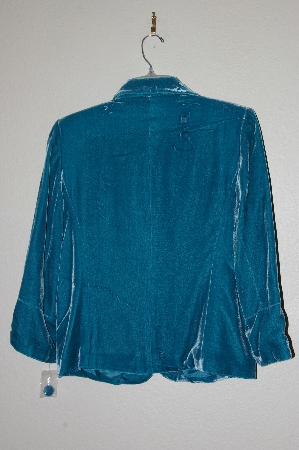 +MBADG #11-109  "Boston Proper Fancy Green Velvet Jacket"