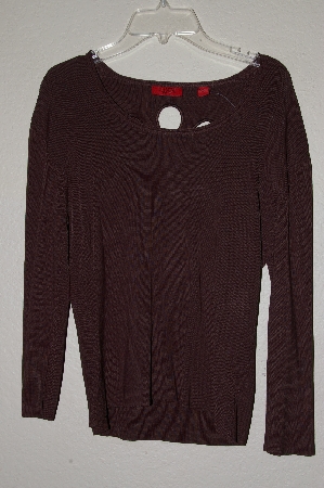 +MBADG #11-093  "Venini Petite Fancy Brown Knit Sweater"
