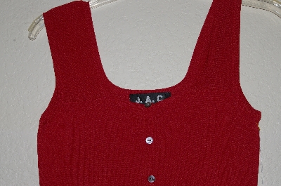 +MBADG #55-177  "J.A.C. Red Knit Top"