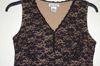 +MBADG #55-032  "Kathleen Kirkwood V-Neck Camisole With Lace Overlay"