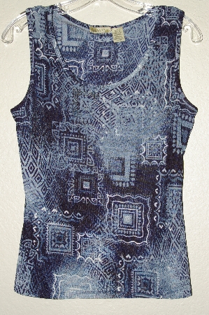 +MBADG #55-142  "Islander Fancy Blue Stretch Tank"