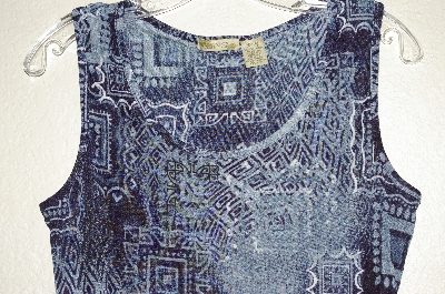 +MBADG #55-142  "Islander Fancy Blue Stretch Tank"