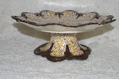 +MBADG #31-611 "1986 Hand Made Ceramic Pig Cake Server"
