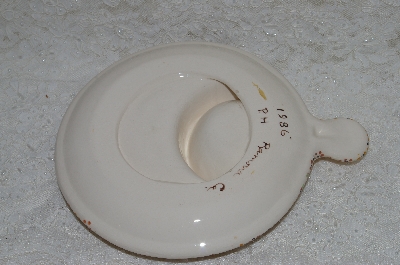 +MBADG #31-006  "1986 Hand Made Ceramic Chip & Dip Server"