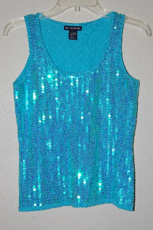 +MBAMG #25-354  "Boston Proper Fancy Sequined Knit Tank"